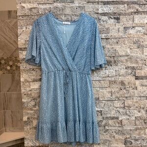 Blue Wrap Dress